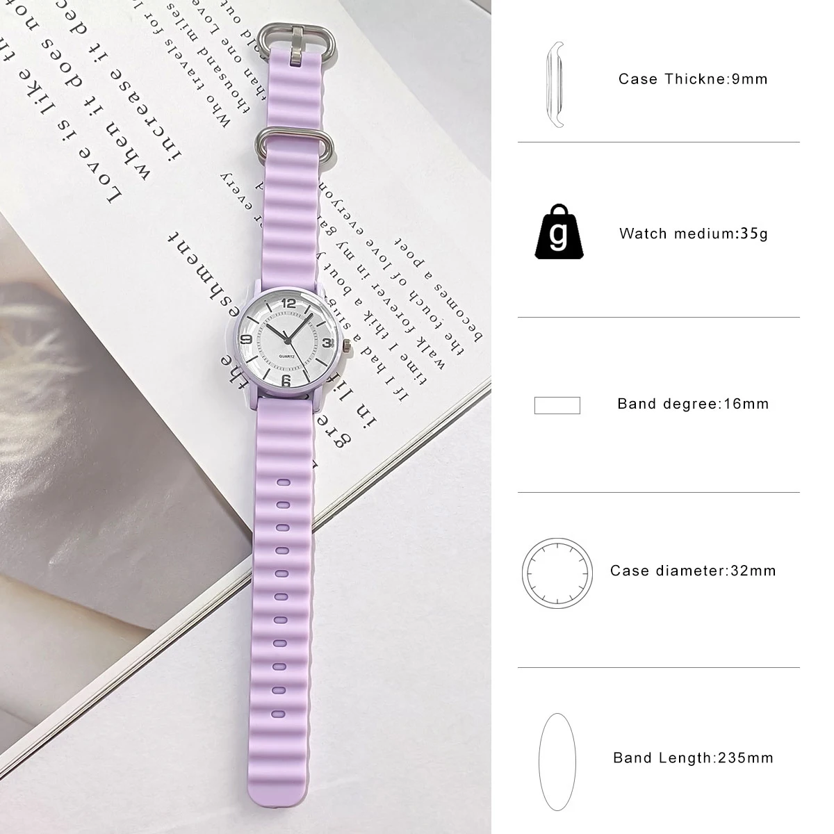 Luxury Brand Women Watch Silicone Strap Wristwatch Quartz Watches For Women Clock Gift Reloj Mujer relojes de mujer