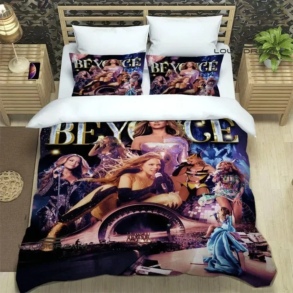 

Luxury New 3D Print Beyonce Giselle Knowles Bedding Sets exquisite bed supplies set duvet cover bed bedding set birthday gift
