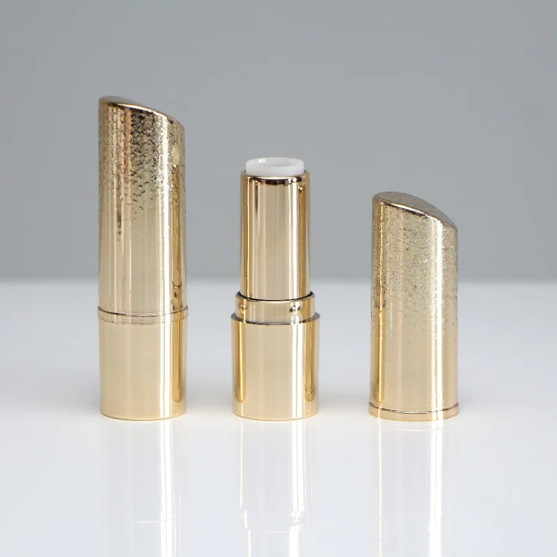 Slant Cap Lipstick Tube Peach pink gold gradient lipstick tubes empty tubes packaging material