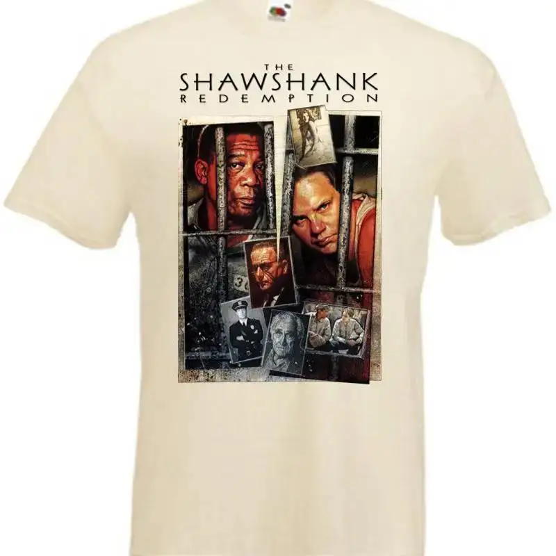 The Shawshank Redemption v12 T shirt natural movie poster all sizes S 5XL
