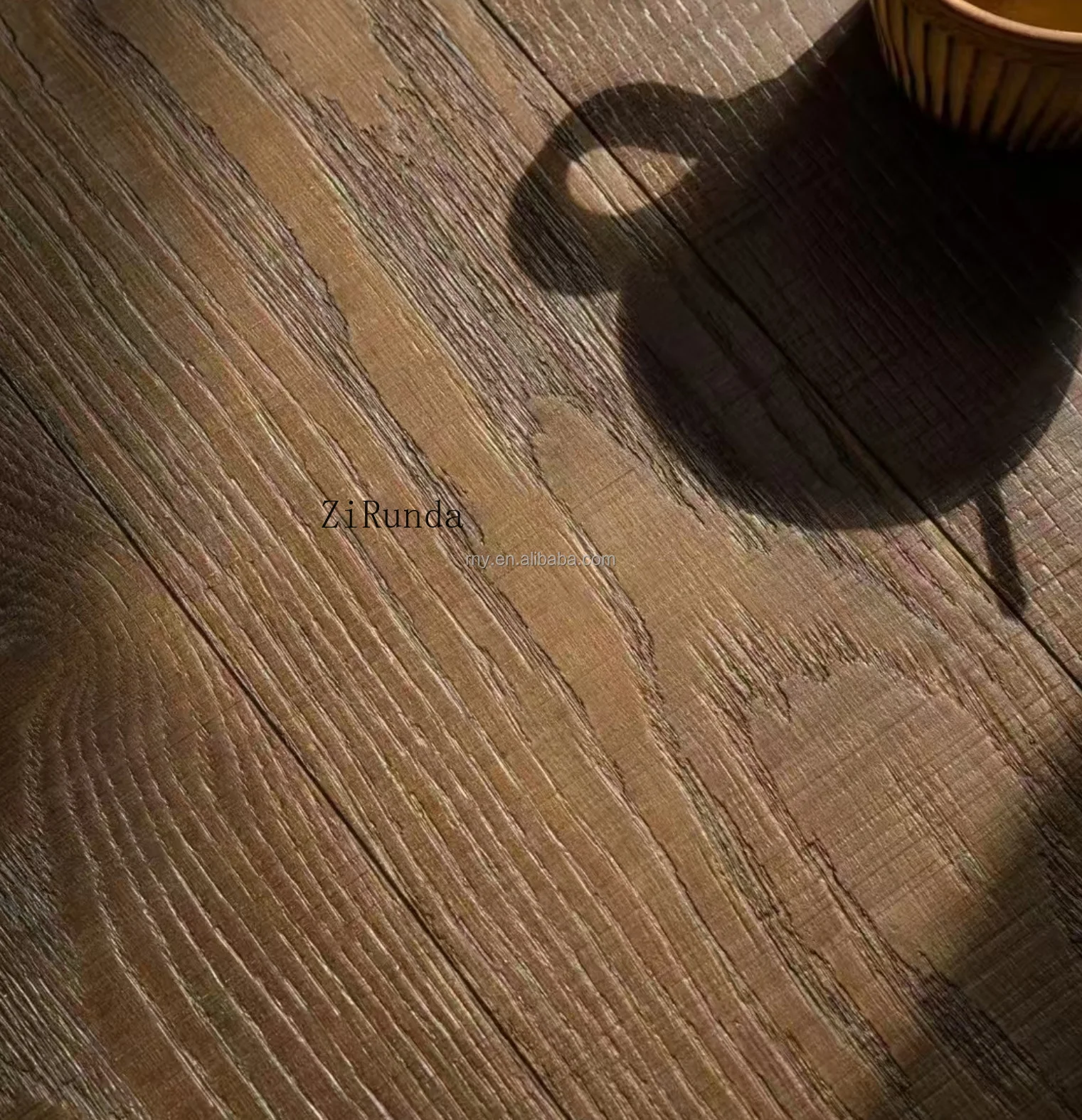 نسخة مخصصة من البلوط البني المدخن والأرضيات الخشبية الفاخرة لفندق الباركيه التجاري