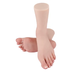 Silicone Female Feet Props Fetish Toy With Lifelike Toes for Shooting Jewelry Shop Retail Display Mannequin Massage Training