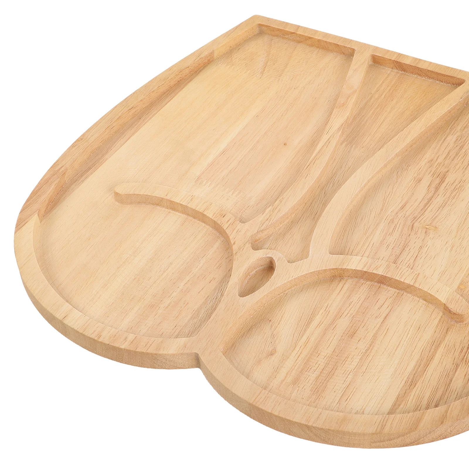 

Creative Fruit Tray Wooden Butt Shaped Serving Platter For Dessert Salad Cake Snack Display Wood Plate Decorative Tableware