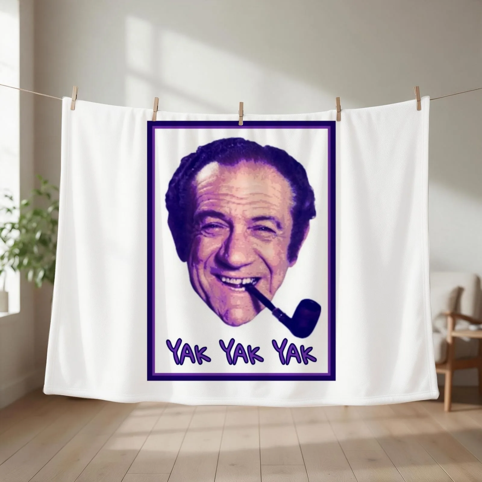 New Sid James - Carry On Films Throw Blanket couch cozy soft plush fuzzy picnic outdoor blanket