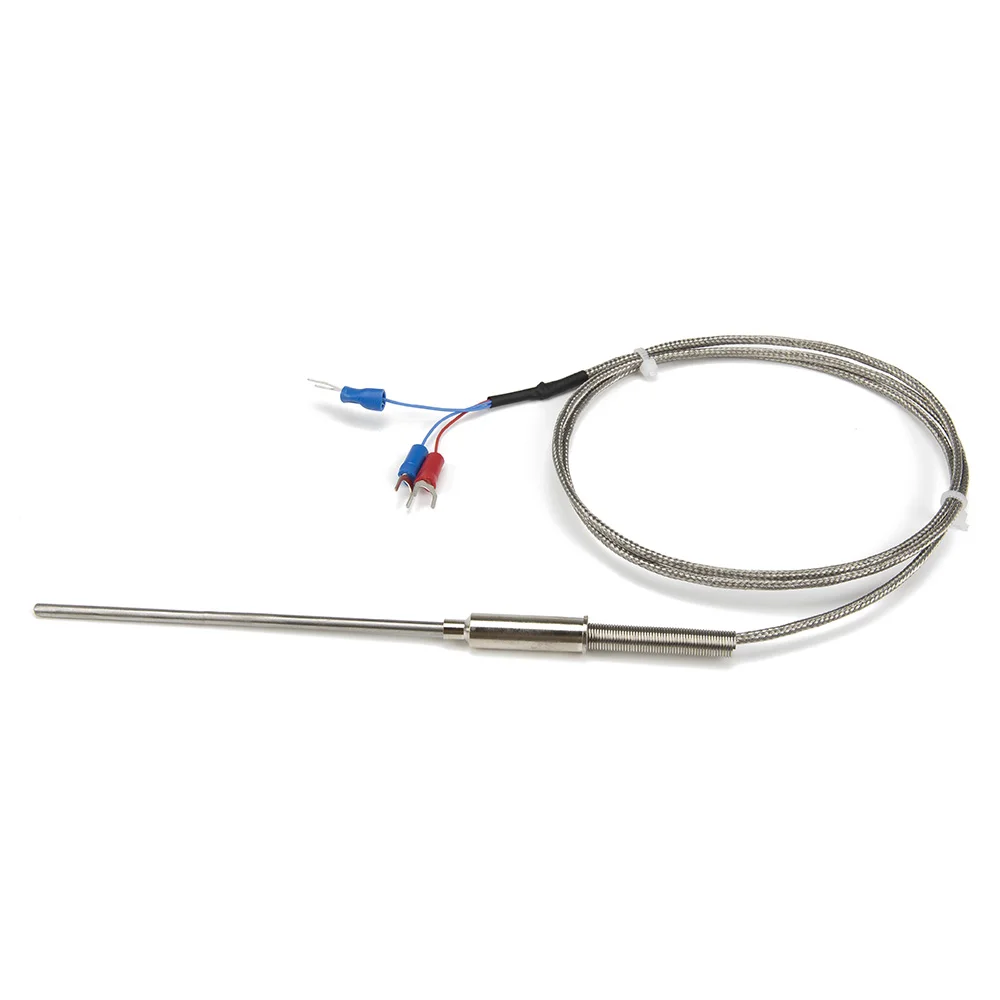 FTARP08 PT1000 type 1m metal braided cable 100mm 316L flexible probe sheathed RTD temperature sensor