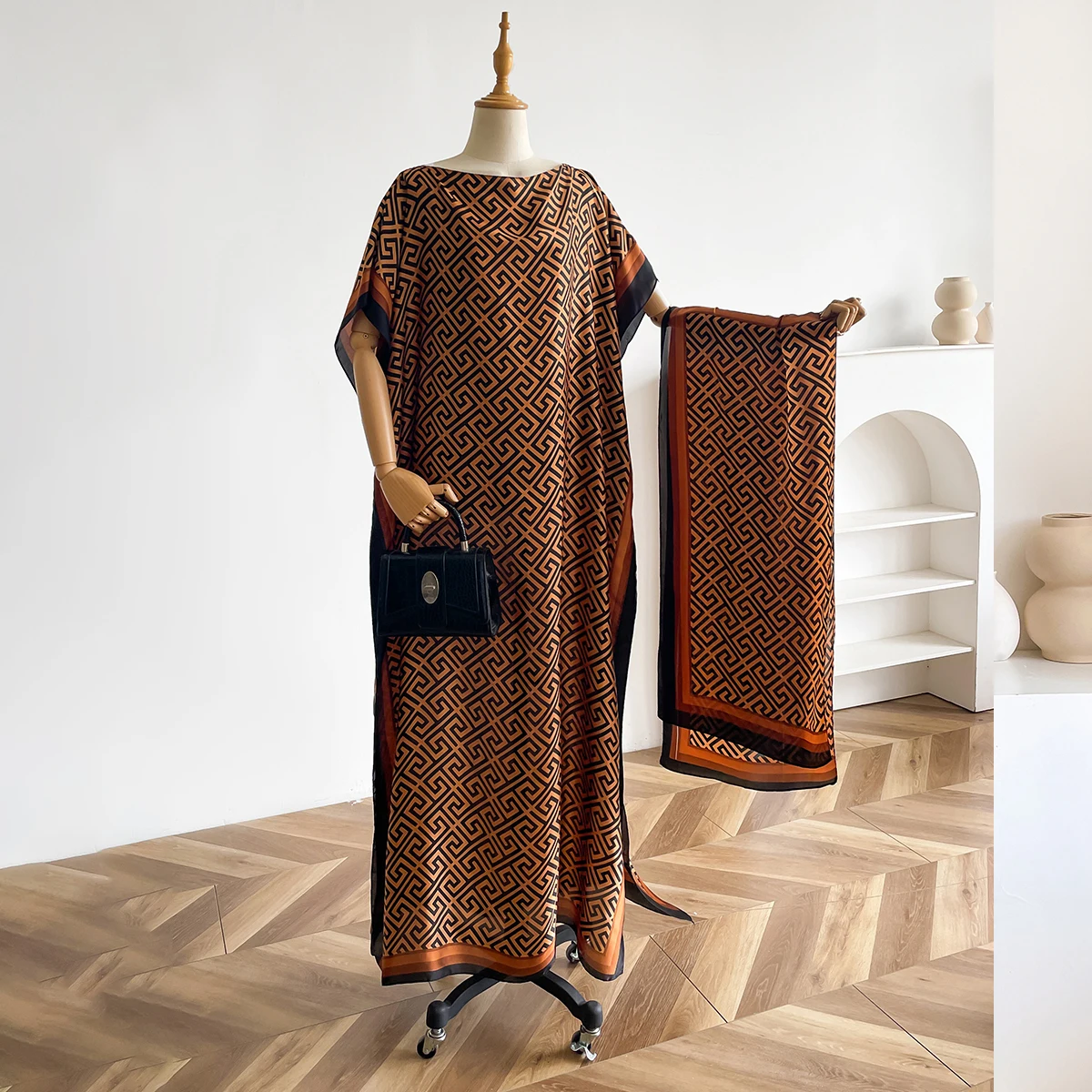 

Элегантный цветочный шарф больших размеров, роскошный дизайн, повседневный принт, винтажный женский платок, новая модная летняя одежда для женщин