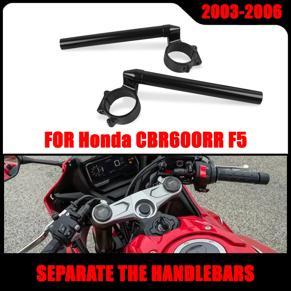 

48mm Fork Tube Clip-On Handlebars CBR600RR Adjustable Clipon Clip Ons Handle Bars For Honda CBR 600 RR 600RR 2003-2006 2005 2004