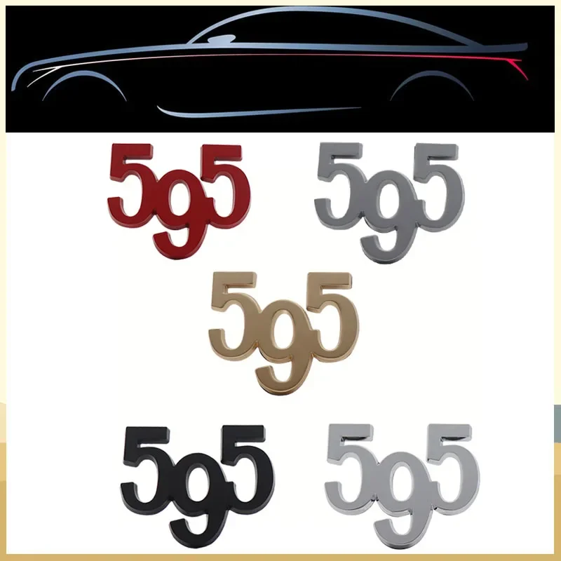 3D Car Fender Trunk Decal Sticker Suitable for 595 124 125 130 131 500 600 Exterior Decoration Accessory