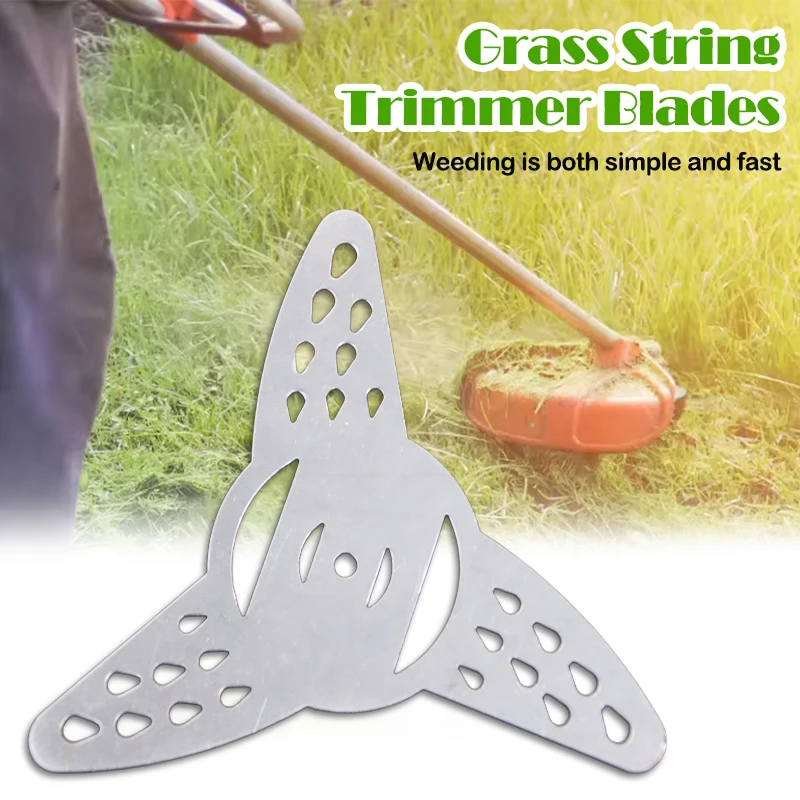 

Grass String Trimmer Blades Universal Lawn Mower Fitting Accessories 3 Teeth Water Drop Blade for Electrical Grass Trimmer Brush