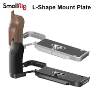 SmallRig L-Shape Mount Plate with Wooden or Silicone Handle Camera Cage for Sony Alpha 7C II / Alpha 7CR