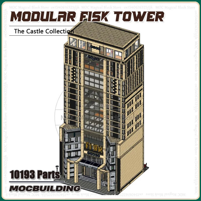 Famous Movie MOC Building Blocks Modular Fisk Tower UCS Architecture Model DIY Assemble Technology Bricks Collection Toys Gifts