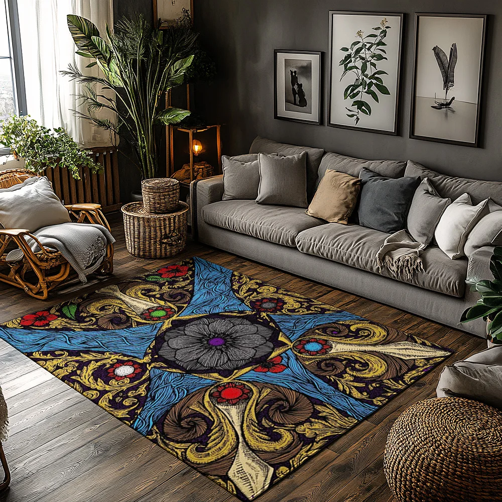 

Винтажный персидский ковер, богемный ковер, декор для гостиной, нескользящий напольный коврик, домашний декор, коврик для прихожей в фермерском доме, современный Abstr