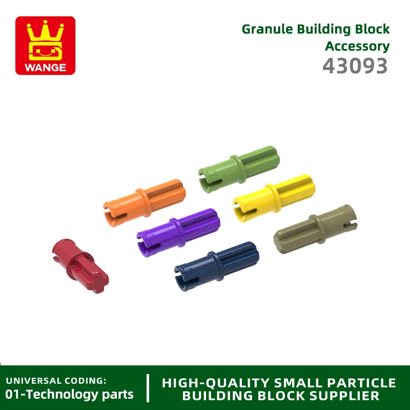 20 Pcs/lot 43093 Half Cross Axis Half Bolt Building Block Moc Color Accessories Compatible with Brick DIY Children's Toy Gift