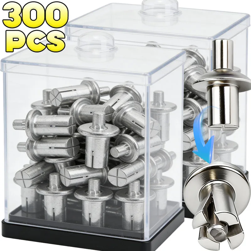 Hammer Drive Expansion Rivets Percussion Expansion Aluminum Core Rivets Nail Head Piercing Knock Tapping Screw Fastener Hardware