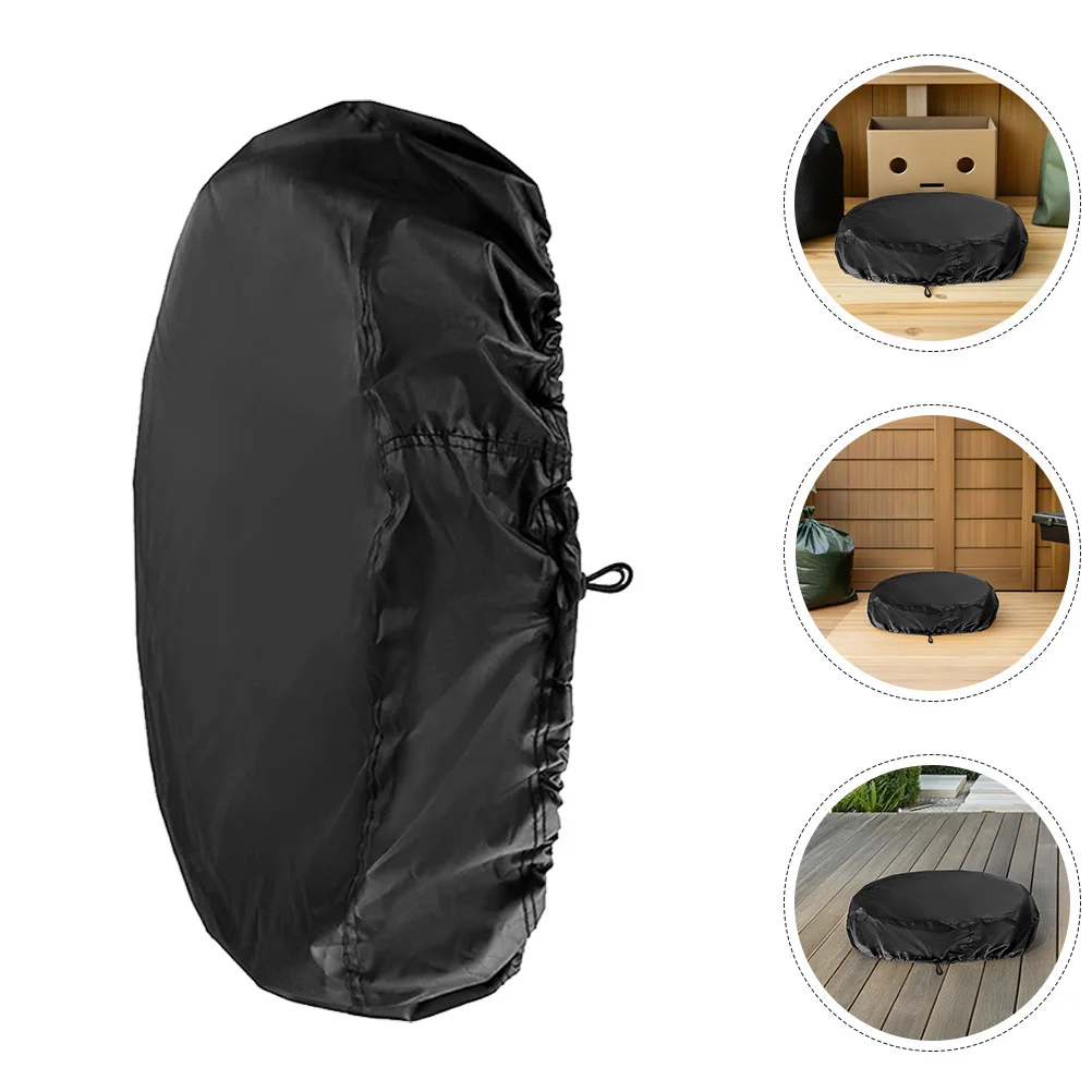 

55 Gallon Drum Lid Cover Oxford Cloth Tank Protective Cover Reusable Water Bucket Cap Uv Proof Rain Snow Resistant