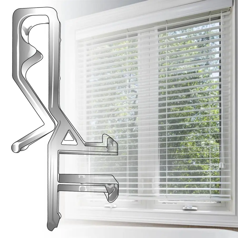 10pcs Plastic Valance Clips Portable Clear Horizontal Blind Clips Wood Blind Valance Replacement Window Blind Clips