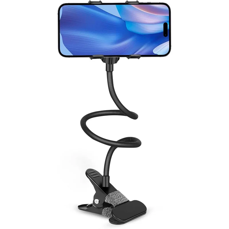 360 °   Soporte para teléfono móvil con Clip, soporte portátil Flexible para cama perezosa, soporte de escritorio, Base de soporte para IPhone, Samsung, Xiaomi