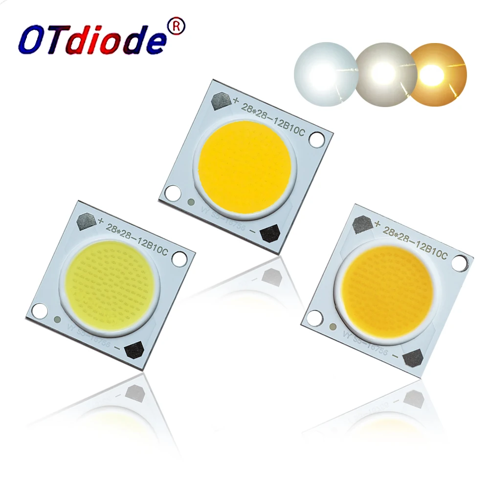 50W 60W LED COB Chip Bridgelux Crystal 36W 28*28mm DC30-36V 700-1500mA Cold Warm White Lamp High Lumen Plant Growth SpotLights