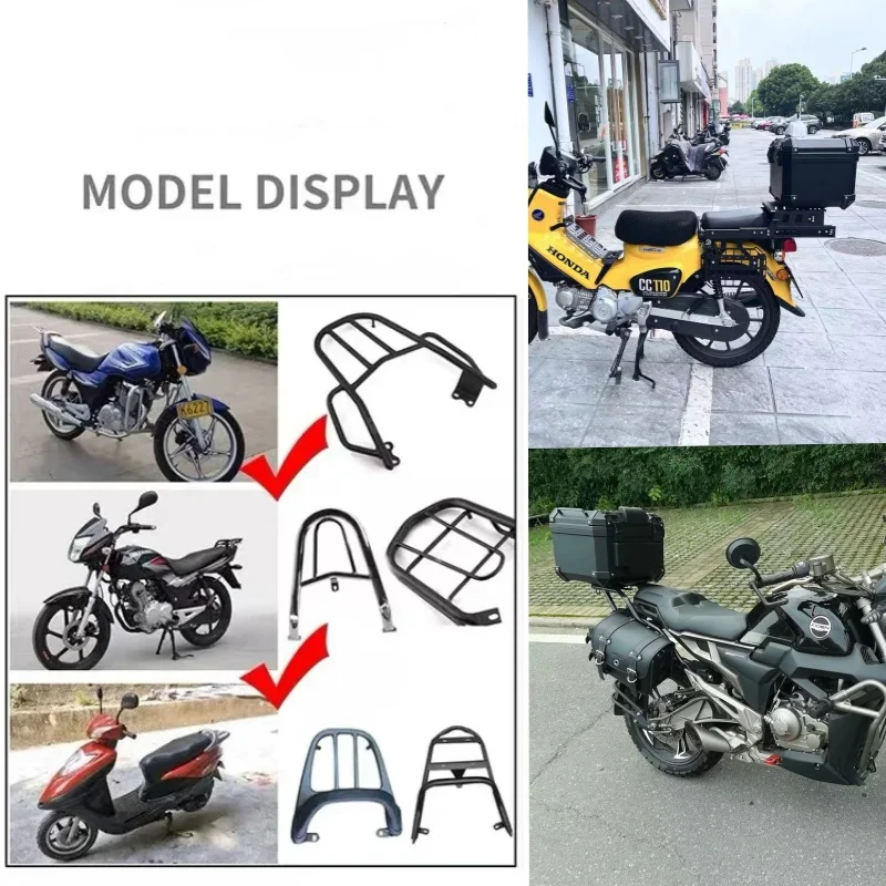 Motorcycle Tail Box 45L, Universal and Quick Disassembly and Assembly, Helmet Gloves, Waterproof Motorcycle Equipment