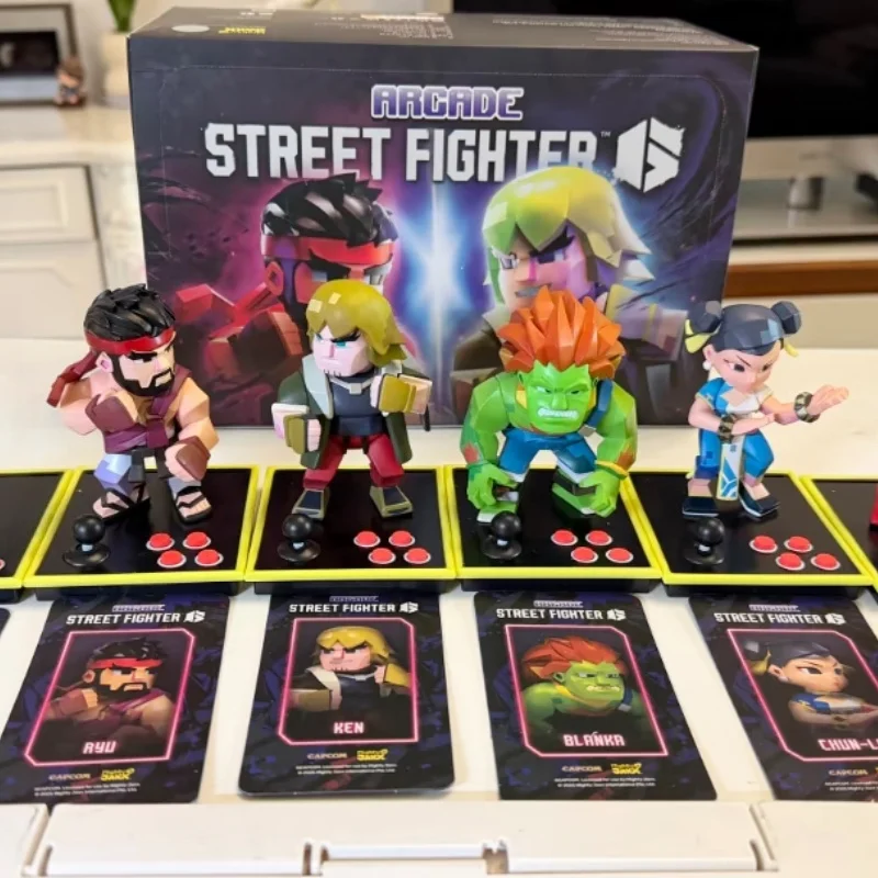 2026 Authentique En stock Mighty Jaxx Street Fighter Arcade Game Pixel Series Blind Box Collection Décoration Modèle Art Toy Figure