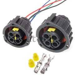 1 Set 4 Hole AC Assembly Car Waterproof Socket 1-1813099-1 967325-1 1-1813099-2 Automotive Oxygen Sensor Electrical Connector