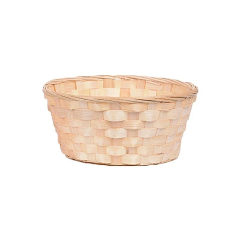 Bamboo Woven Bread Bread Snacks Container Container Display Basketry Wicker Basket C7AC