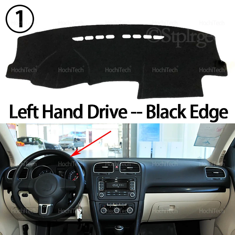 Für Volkswagen VW Golf 6 MK6 Jetta SportWagen Vento Variante 5K 2009 ~ 2013 Dash Abdeckungen Dashboard Abdeckung Dash Board Matte Teppich Pad – Detail 8