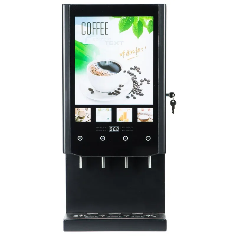 

Commercial Coffee Service Machine 4 Flavors Automatic Beverage Vending Machine Electric Instant Coffee Maker Juice Machine