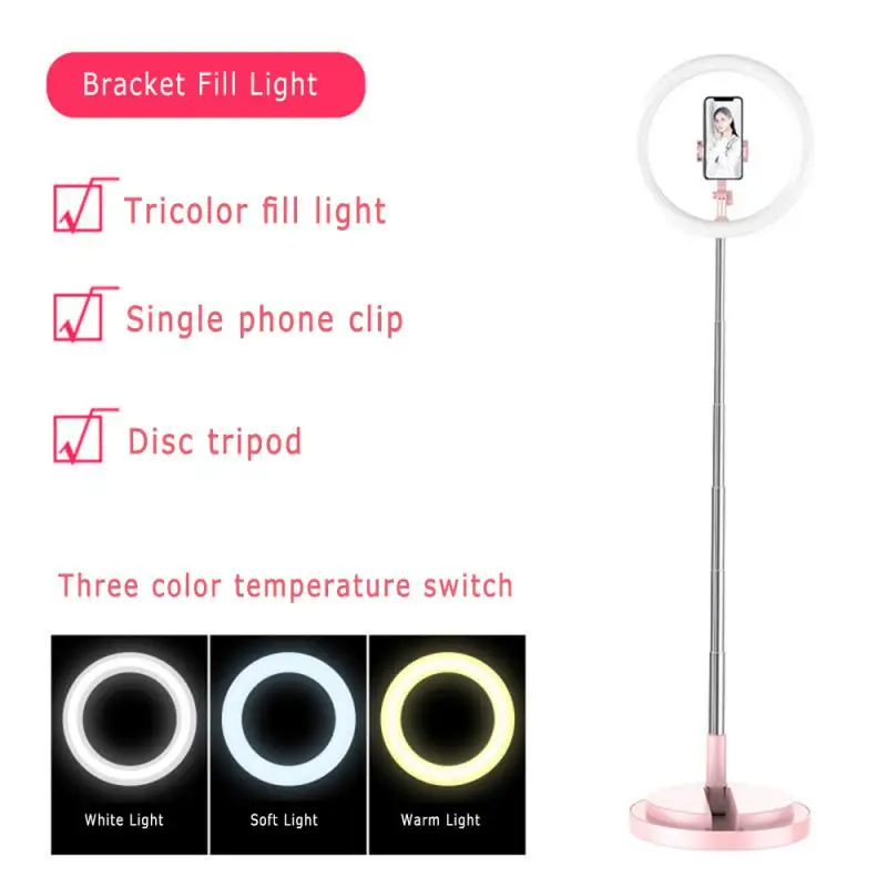 

Led Ring Light 10 Inches With Tripod Stand Mini Usb Plug Folding New 2023 Video Lamp 5v Portable Storage Dimmable Fill Light