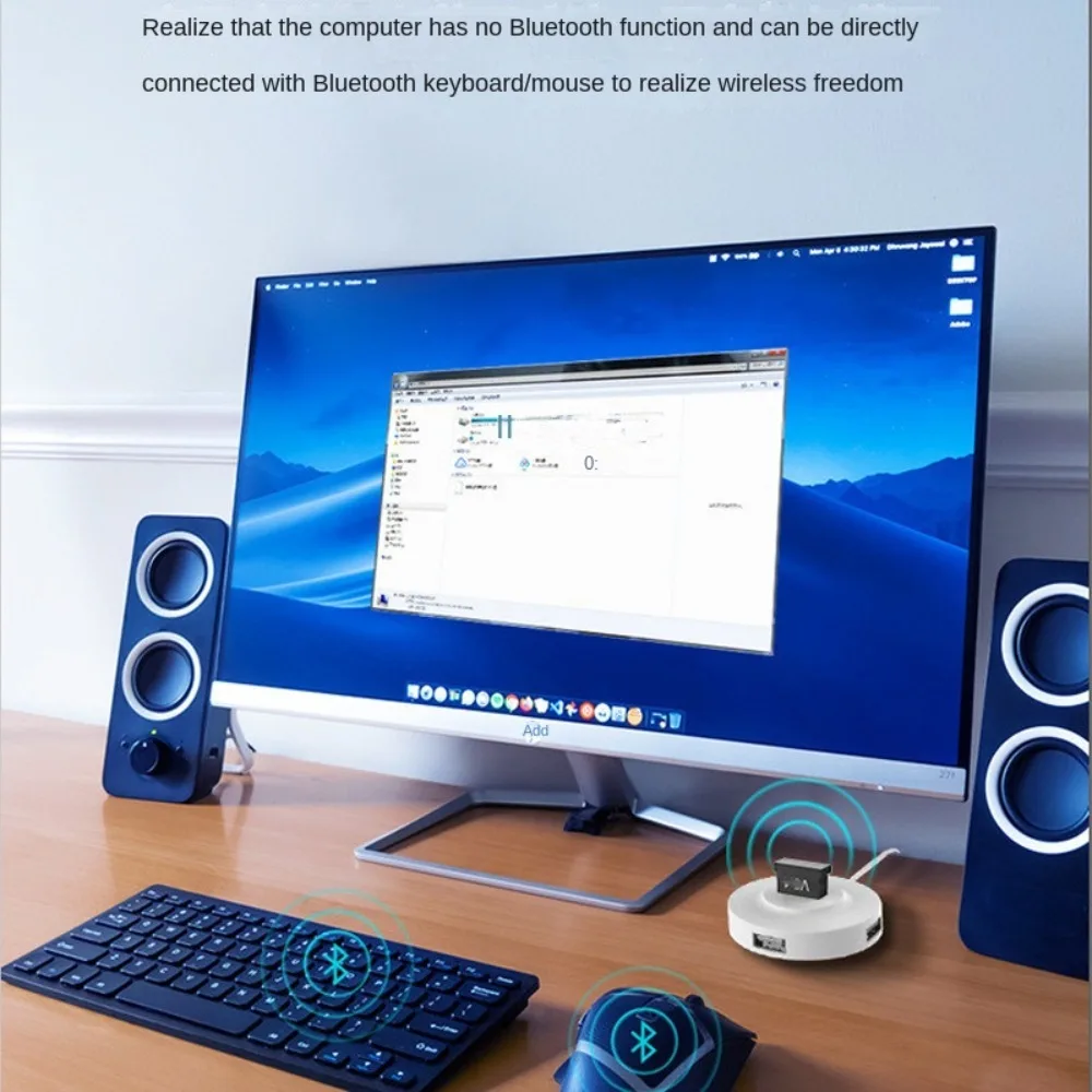 جهاز إرسال بلوتوث USB محول لاسلكي بلوتوث 5.3 استقبال الصوت USB بلوتوث 5.3 محول محول لاسلكي
