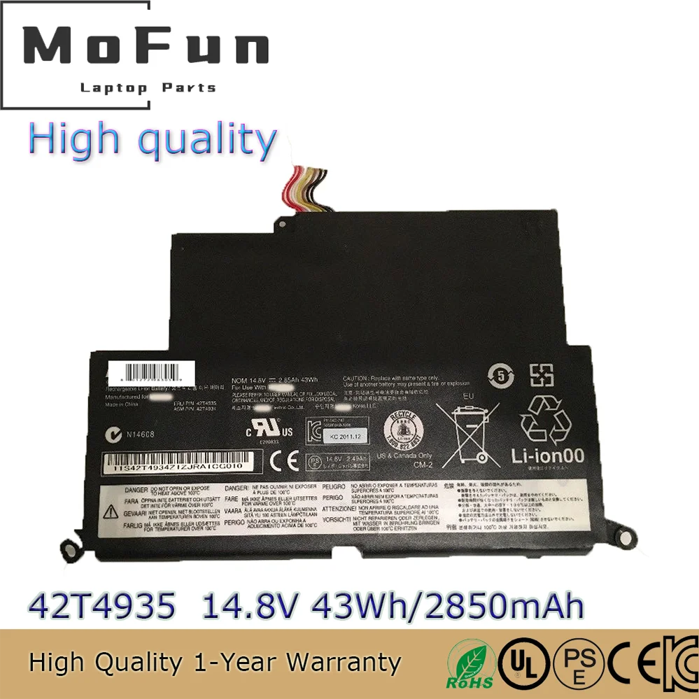 

High quality 42T4935 14.8V 43Wh Laptop Battery for Lenovo Thinkpad Edge E220S S220 42T4932 42T4933 42T4934 42T4976 etc