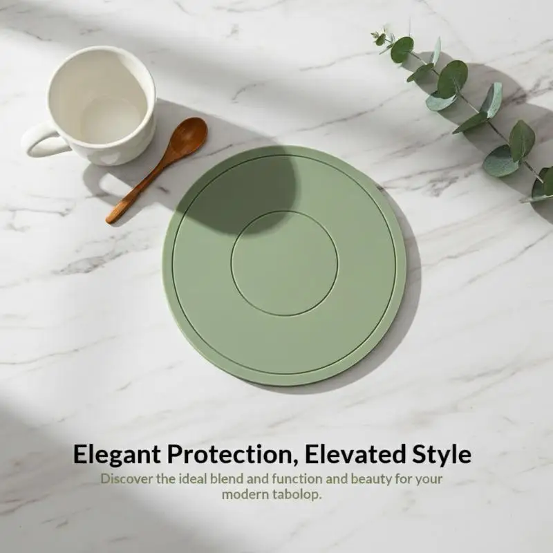 Waterproof Silicone Pot Mat 1Pcs Nonslip Heat Resistant Table Protector Pad for Hot Pans Dishes Cooking Baking Use