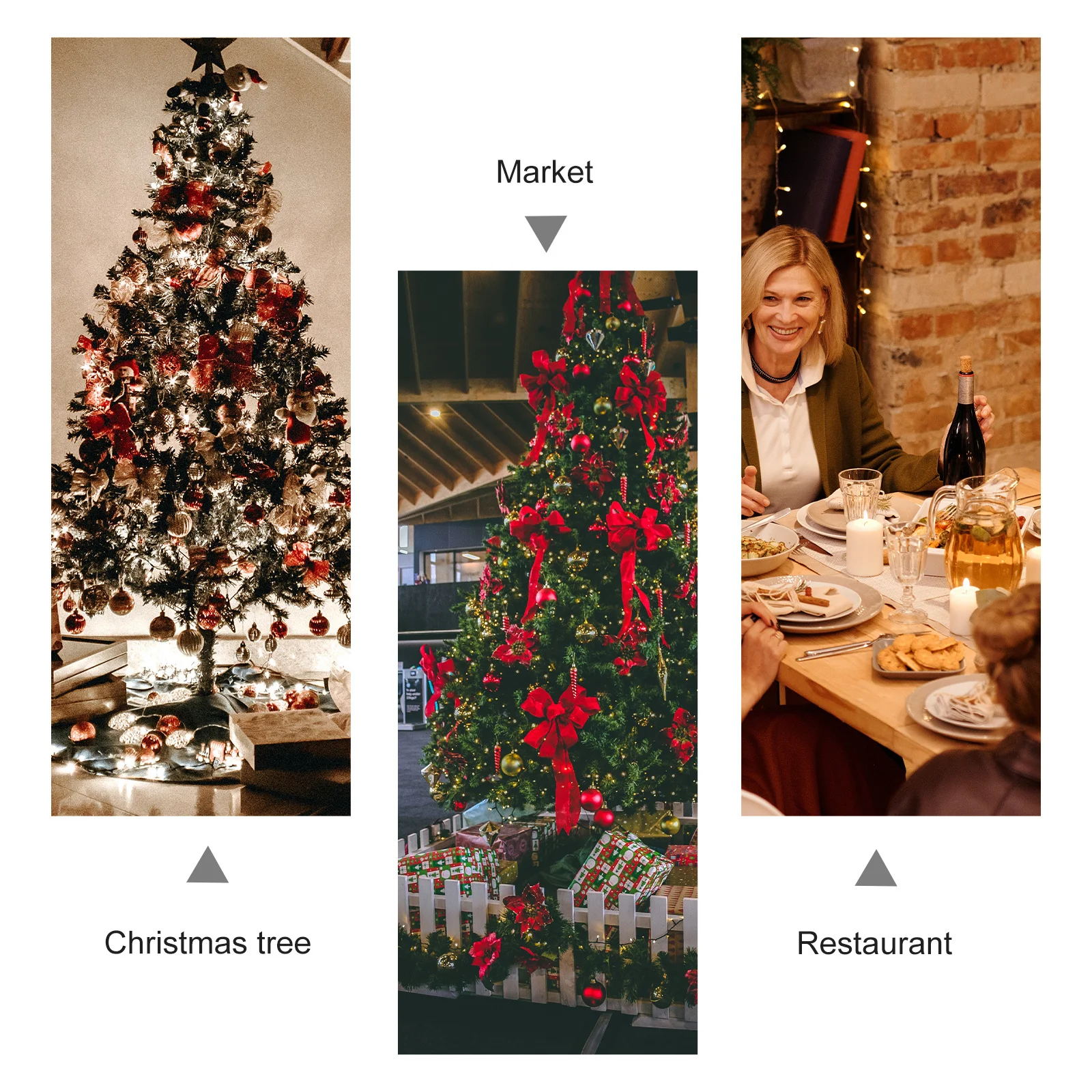 

30Pcs Christmas English Letter Tags Festive Decorative Signs Cute Tree Hanging Ornaments Holiday Party Decoration Set for Home