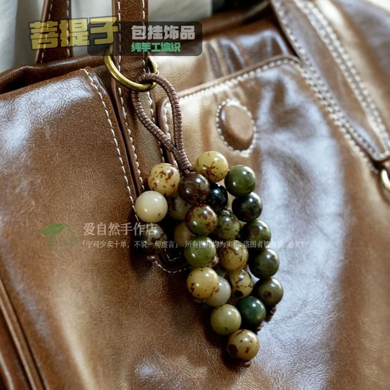 Natürliches Samen-Armband, handgemachtes DIY-Materialpaket, vielseitiges Retro-Buddha-Perlen-Armband, handgemachte Tasche – Detail 18