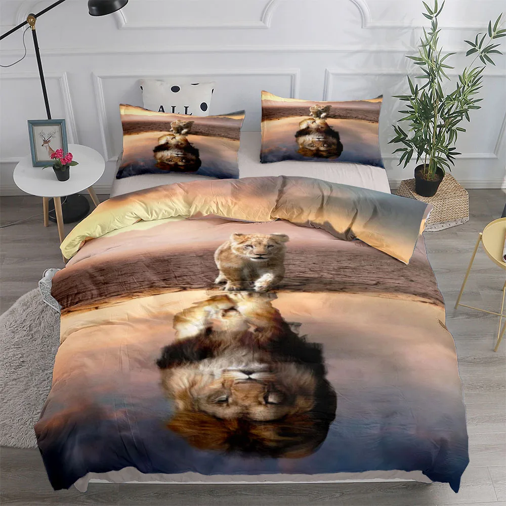 

Great Cheetah Duvet Cover Set UK Single Double Queen King US Twin Full King Size Bed Linen Set Duvet Cover Bed Set Quilt Cover