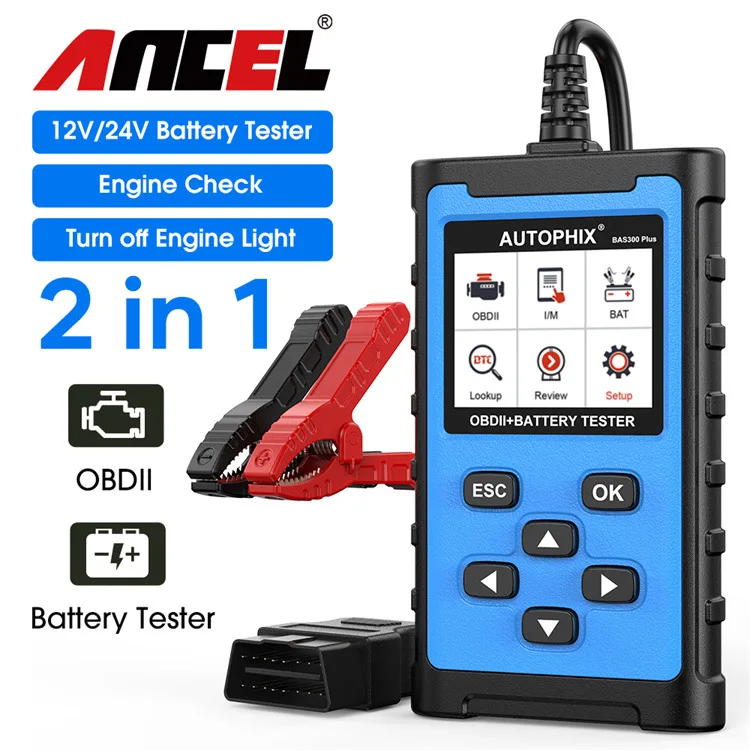 

Autophix BAS300 Plus Автомобильный OBDII диагностический анализатор тестера аккумулятора 6V12V24V