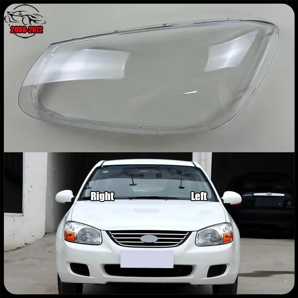 

For Kia Cerato 2008-2012 Auto Accessory Front Headlight Cover Headlight Lens Shell Replacement