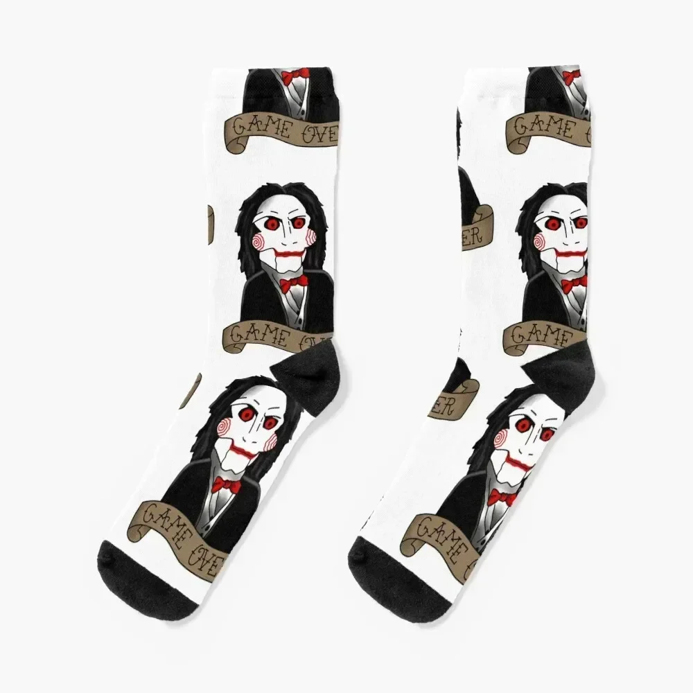 

Billy the Puppet from Saw and Jigsaw Socks funny sock men cotton high quality Socks Men's Women's