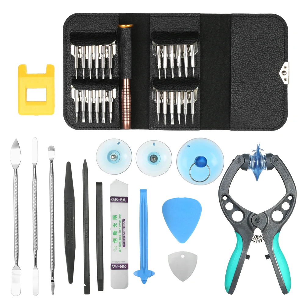 

DIY 38 in 1 Mobile Phone Screen Opening Pliers Repair Tools Kit Screwdriver Pry Disassemble Screwdrivers Fix Tool Set for Cellph