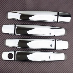 1 Set Chrome Silver Exterior Side Door Handle Cover Cap Trims ABS Fit for Cadillac SRX 2010 2011 2012 2013 2014 2015 2016
