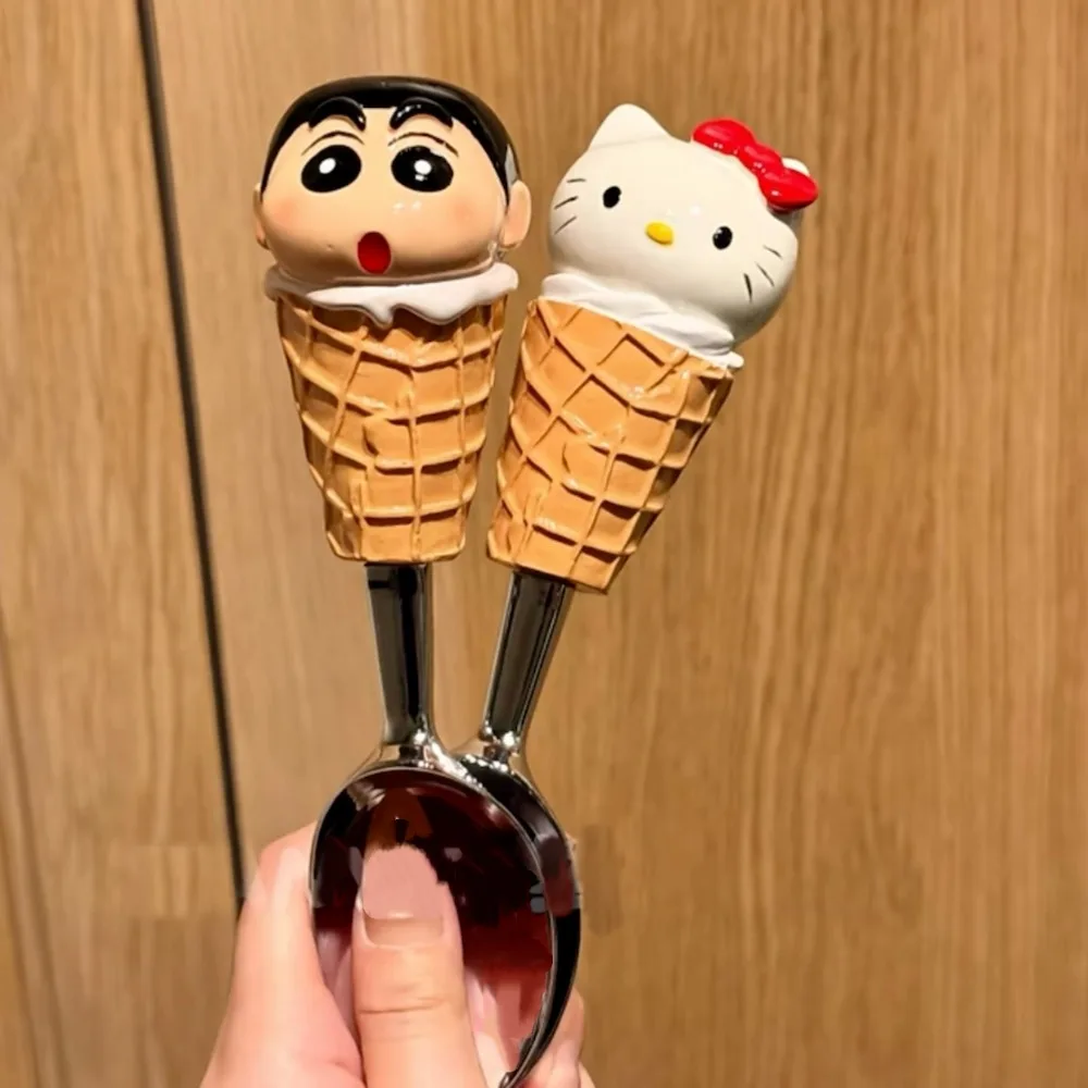 

Hello Kitty Spoon Cute Cartoon Originality Modeling Sweet Spoon Fashion Delicate Personality Watermelon Spoon Birthday Present