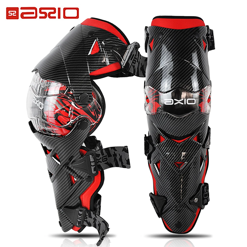 

Men's Carbon Fiber Motorcycle Riding Kneepads Protective Motocross Anti-fall Motorbike Knee Pad Off-road Racing Removable Lining