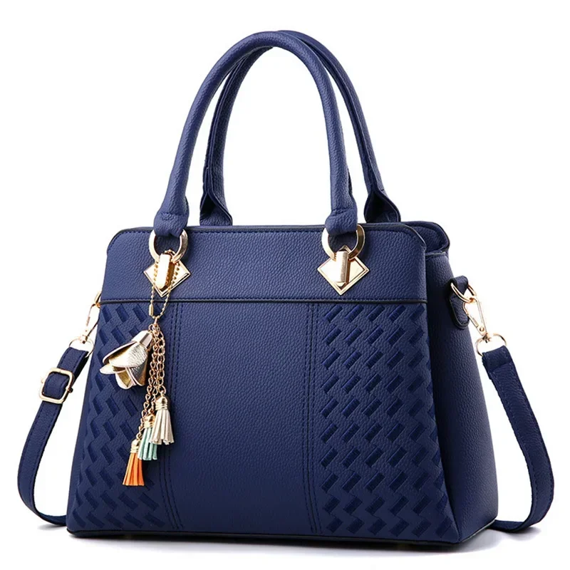 2024 Hot Women's Multi Style New PU Leather Fashion Luxury Shopping Large Capacity Stitching Handbag Shoulder Bag