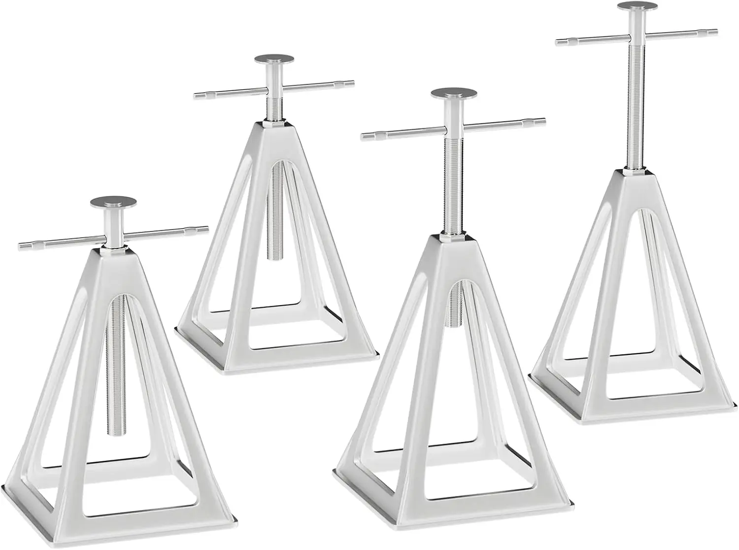 

Комплект из 4 алюминиевых стабилизирующих опор для автодомов, регулируемые 11-17 дюймов, для поддержки кемперов и прицепов