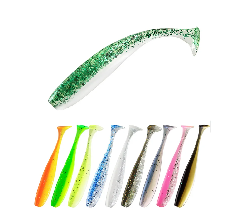 

5.5cm,7cm,9cm 1pcs 10pcs/bag Saltwater Freshwater Bass Lure Swim Baits T Tail Soft Baits Paddle Tail Soft Plastic Fishing Lures