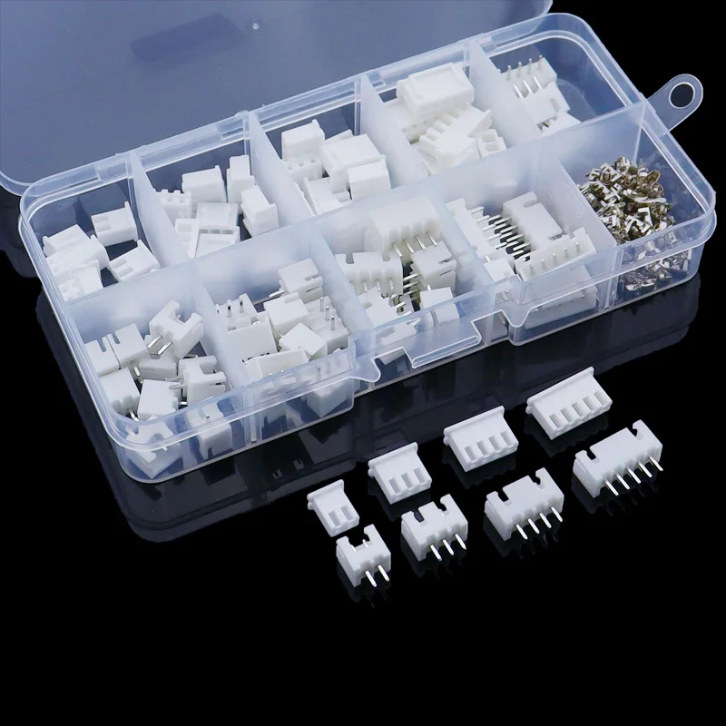 230 Pcs XH2.54 2p 3p 4p 5pin 2.54mm Pitch Terminal Male And Female Housing Kit Pin Connector Terminal Connector Kit