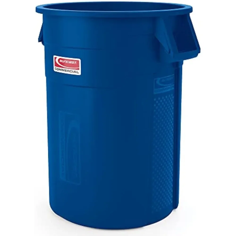 Blue Wastebasket Products 55 Gallon Utility Trash Can Bin TCU55BL Freight Free Household Cleaning Tools Accessories Merchandises