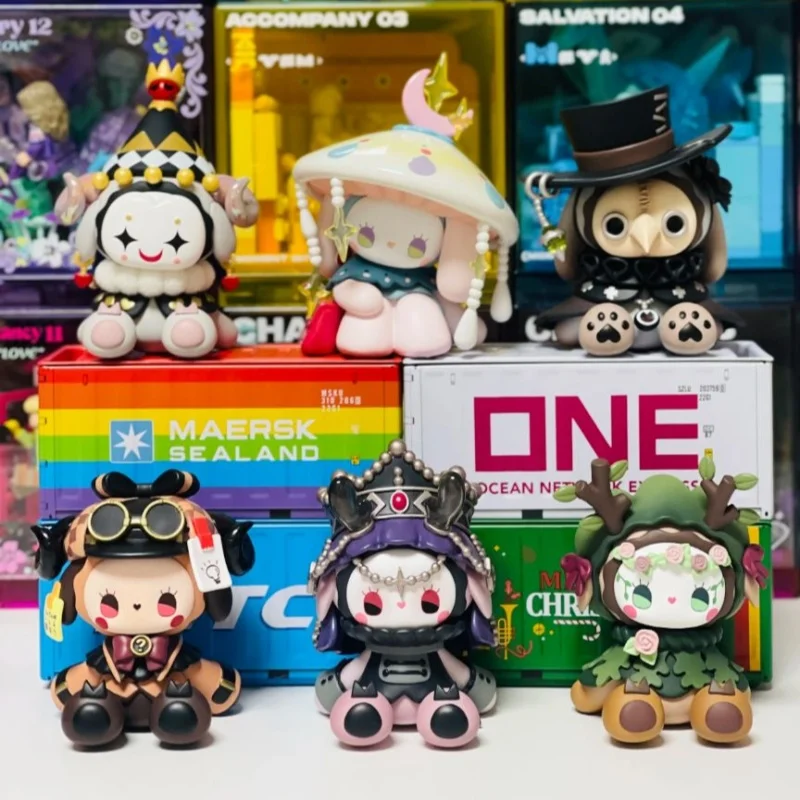 Emma Secret Forest Frostveil Villa Series Blind Box Garage Kit Vento scuro Bambola carina Ornamento da tavolo Ciondolo Regalo Hallowee