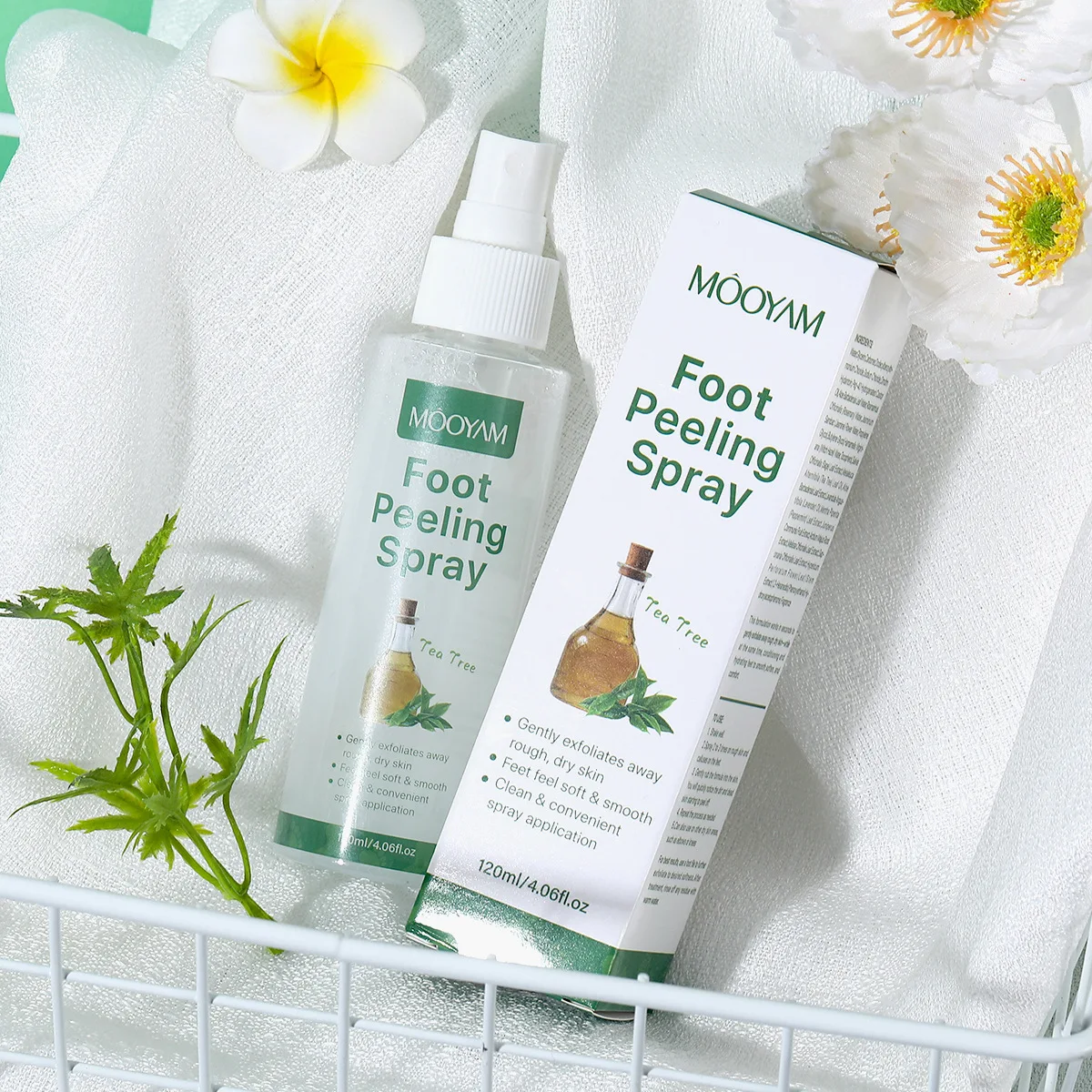 Foot care solution spray deep cleaning gentle exfoliation spray remove dead skin calluses prevent dry and cracked foot care