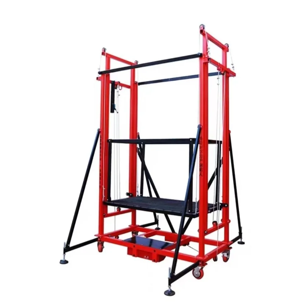 Electric lifting scaffold mobile folding remote control fully automatic lifting platform indoor and outdoor decoration hoist